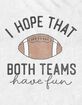 FOOTBALL Both Teams Have Fun Unisex Tee image number 2