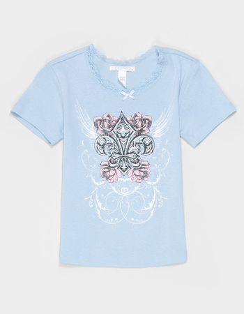 FULL TILT Fleur De Lis Girls Tee Alternative Image