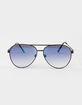 RSQ Metal Oval Gradient Sunglasses image number 2