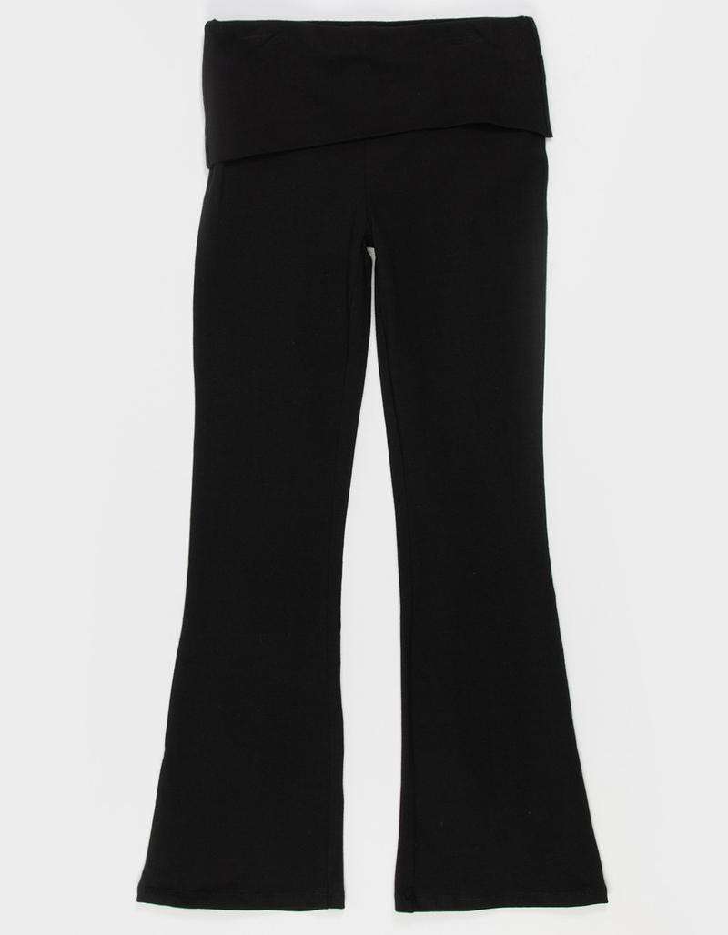FULL TILT Foldover Flare Girls Leggings image number 1