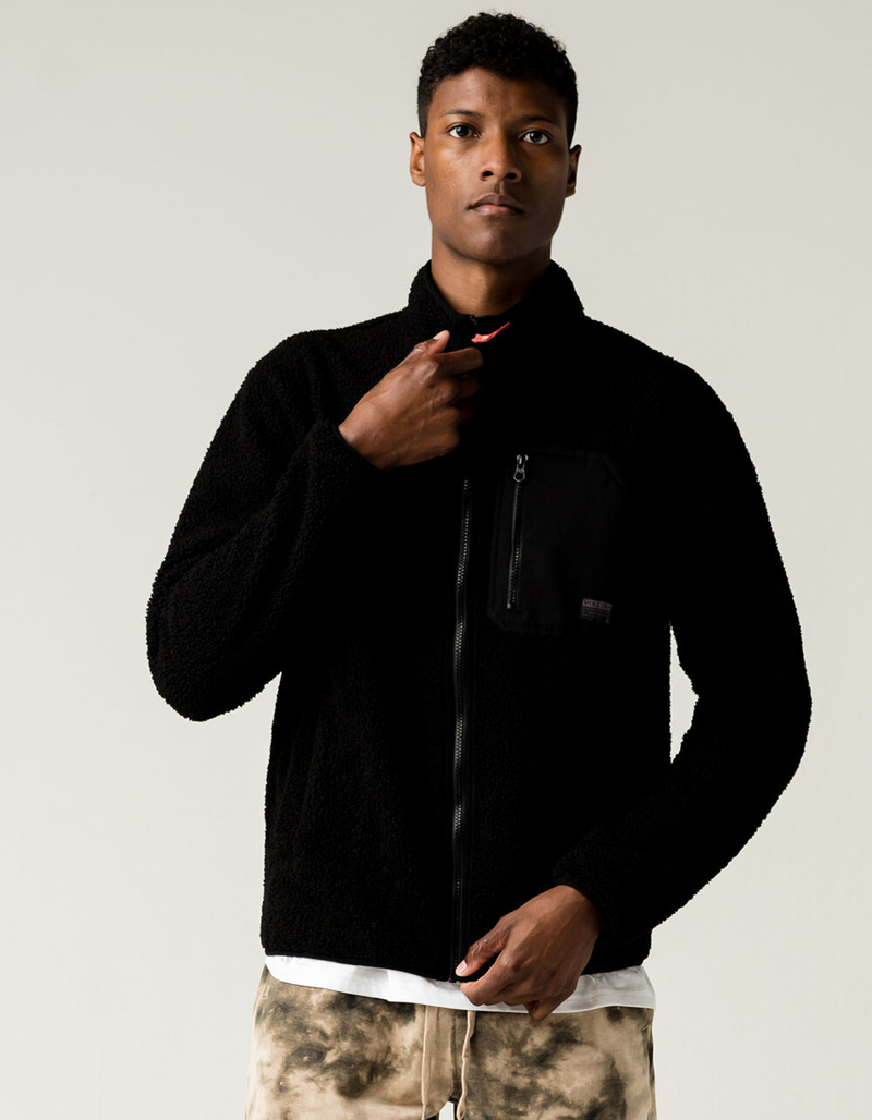 VOLCOM Muzzer Fuzzar Fleece Mens Zip-Up Sweater image number 4