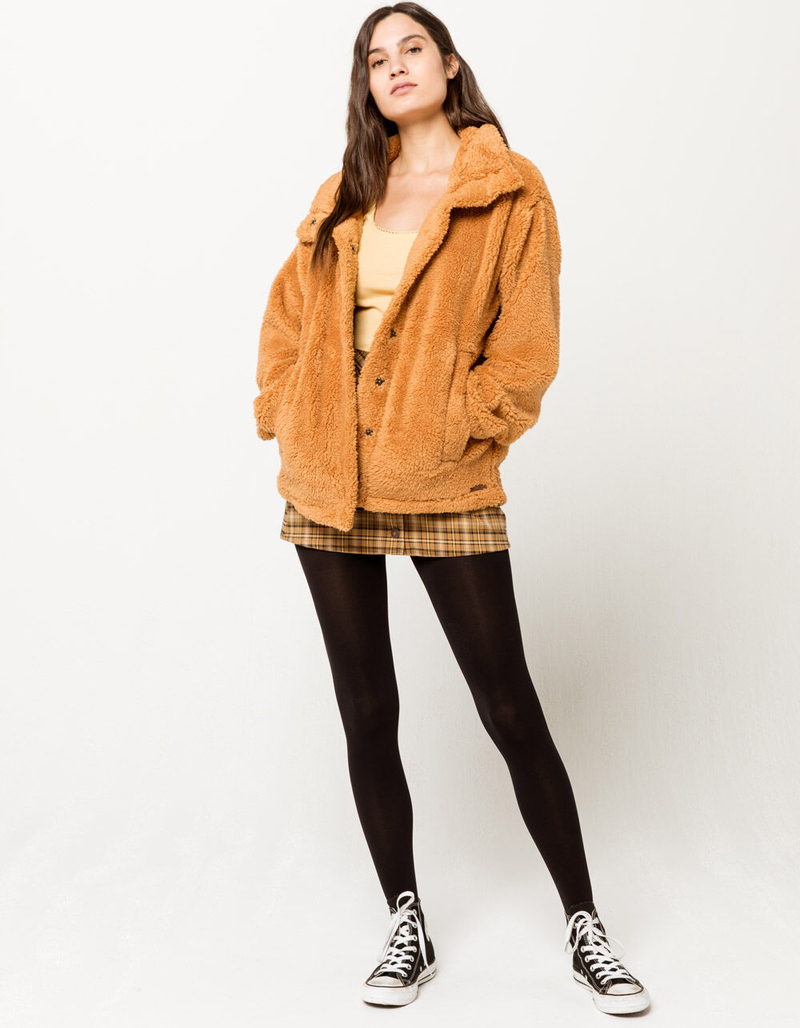 BILLABONG Cozy Days Sherpa Caramel Womens Jacket image number 3