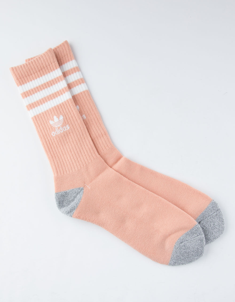 ADIDAS 3 Stripes Roller Pink Mens Crew Socks image number 0