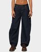 EDIKTED Aden Contrast Stitch Barrel Jeans image number 1
