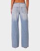 EDIKTED Low Rise Ribbon Lace Up Jeans image number 5