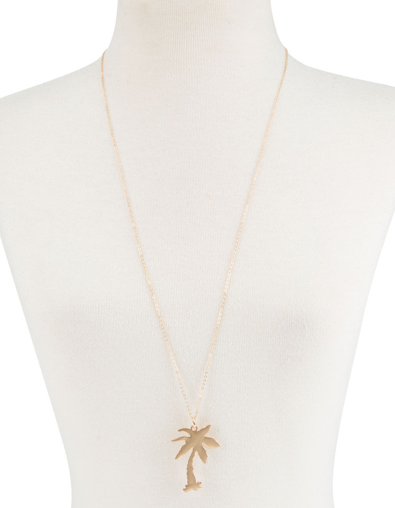 FULL TILT Palm Tree Long Necklace image number 0