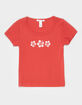 FULL TILT Embroidery Flower Girls Tee image number 1