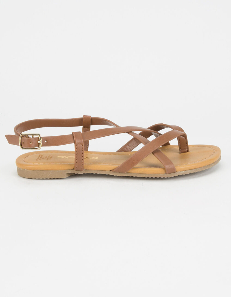 SODA Criss Cross Girls Thong Sandals image number 2