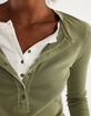 FREE PEOPLE Jamie Womens Long Sleeve Henley Top image number 3