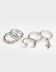 FULL TILT 5 Piece Butterfly & Flame Ring Set image number 1