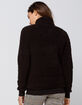 DESTINED Half Zip Woobie Black Womens Sweatshirt image number 4