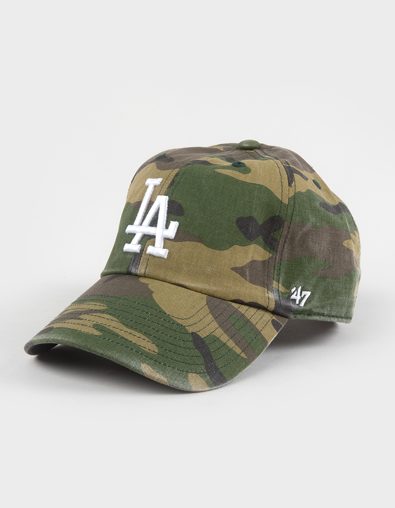 47 BRAND Los Angeles Dodgers '47 Clean Up Camo Strapback Hat image number 0