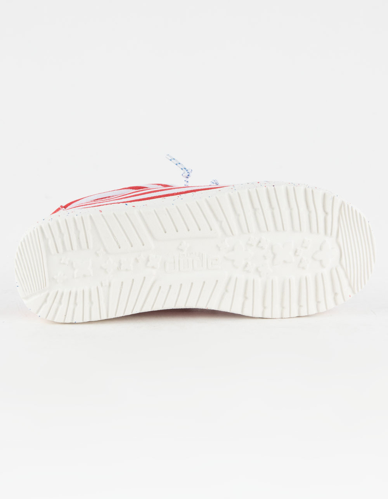 HEY DUDE Wally Youth Patriotic Girls Shoes image number 2