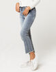 RSQ High Rise Straight Leg Girls Medium Wash Jeans image number 3