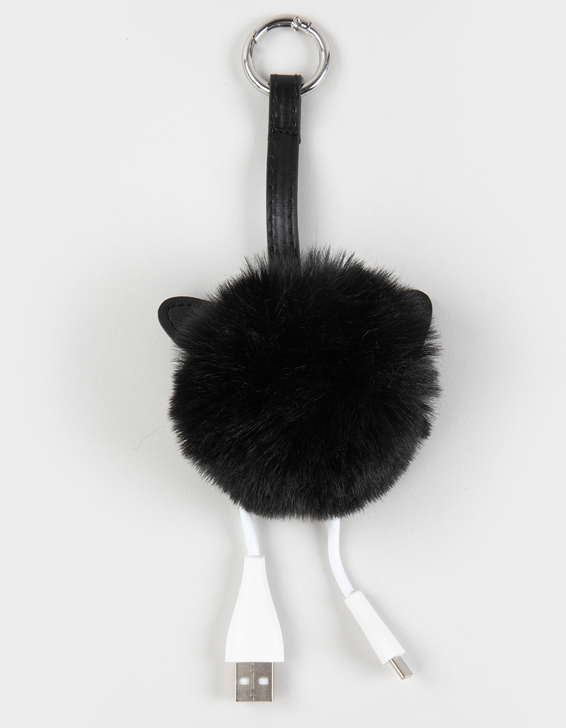 Plush Keychain USB-A to USB-C Phone Charger image number 0