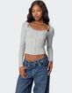 EDIKTED Josi Layered Ribbed Top image number 1