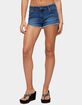EDIKTED Union Jack Low Rise Denim Shorts image number 1