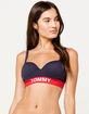 TOMMY HILFIGER Seamless Logo Lightly Lined Navy Bralette image number 1