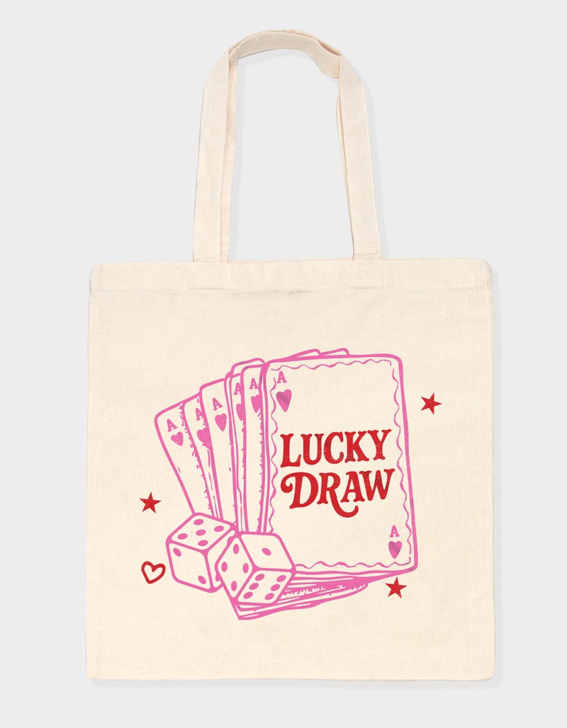 LUCK Lucky Draw Cards Unisex Tote Bag image number 1