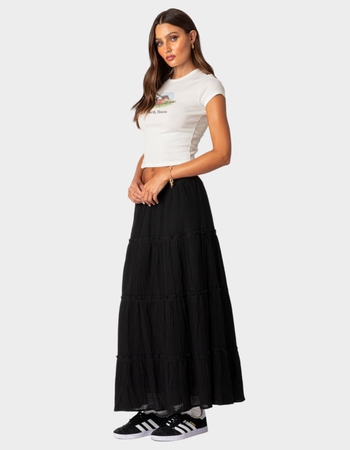 EDIKTED Charlotte Tiered Maxi Skirt Alternative Image