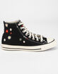 CONVERSE Embroidered Floral Chuck Taylor All Star Womens High Top Shoes image number 1