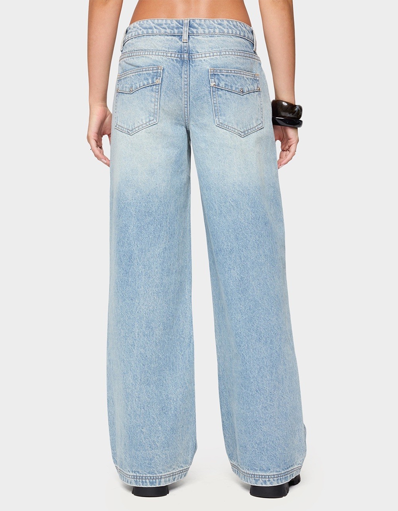EDIKTED Dema Western Low Rise Jeans image number 2