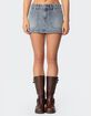 EDIKTED Gigi Carpenter Denim Mini Skirt image number 1