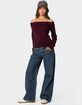 EDIKTED Elona Off Shoulder Knit Top image number 3