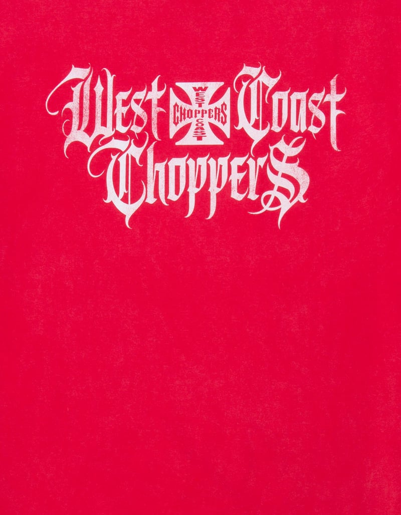 WEST COAST CHOPPERS Red Wings Mens Tee image number 3