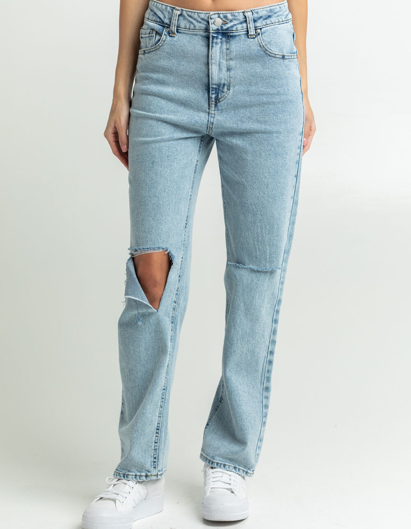 RSQ Womens Flap Destructed Jeans image number 1