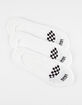 VANS 3 Pack Girly Ped White Womens No Show Socks image number 1