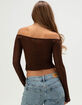 WEST OF MELROSE Womens Off The Shoulder Flyaway Top image number 4