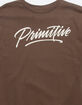 PRIMITIVE Pablo Script Mens Tee - CHOCOLATE | Tillys