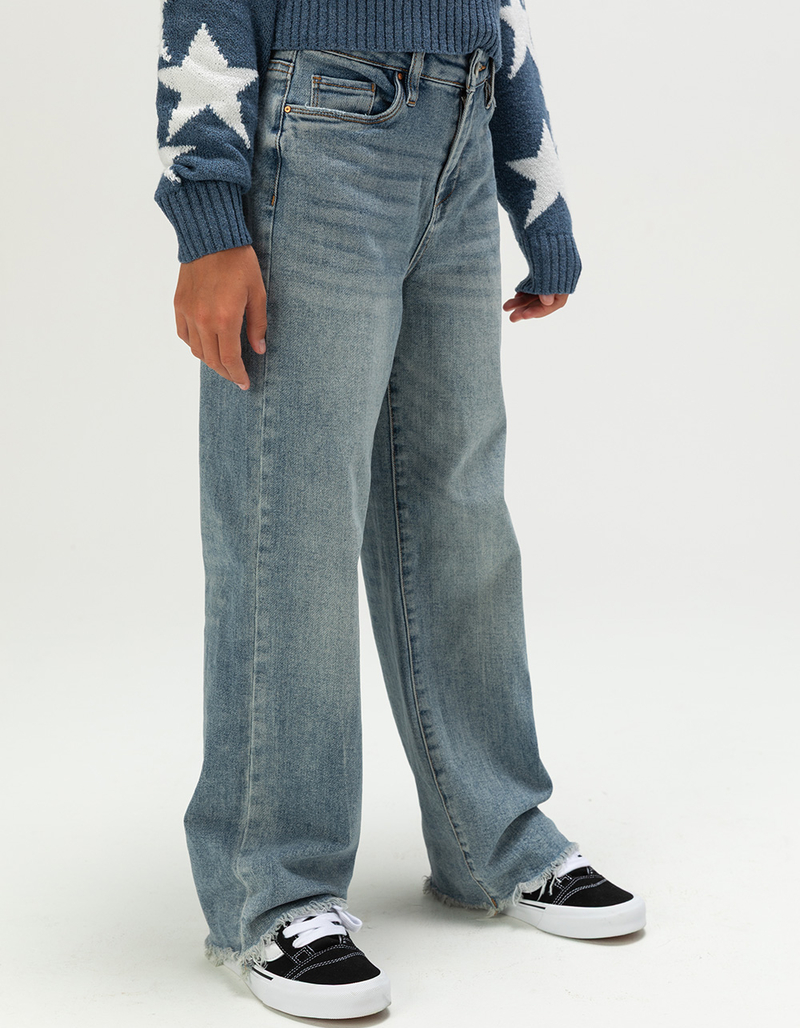 BLANK NYC Say Something Girls Wide Leg Jeans image number 4