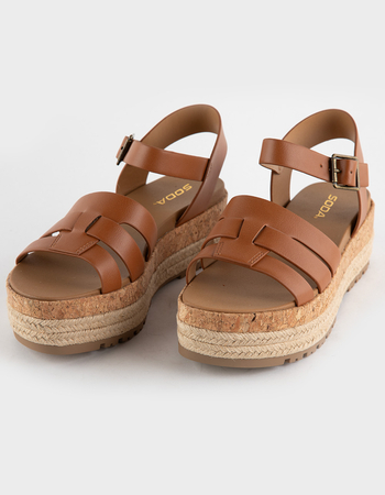 SODA Tabata Womens Platform Sandals Primary Image