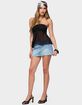 EDIKTED Sheer Chiffon Babydoll Halter Top image number 4