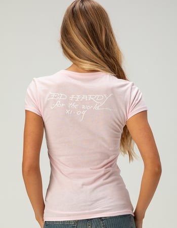 ED HARDY Tiger Womens Fitted Tee Alternative Image