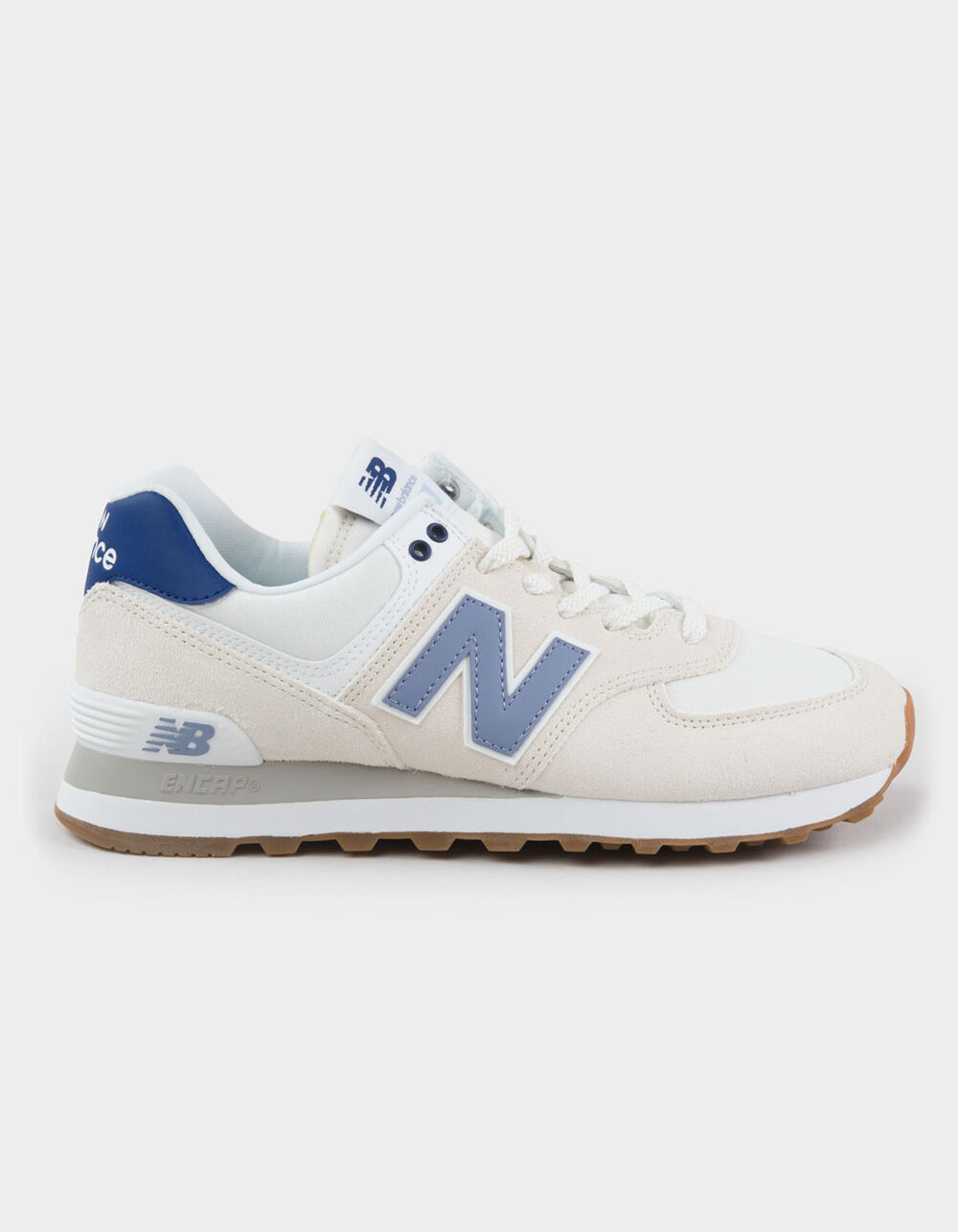 NEW BALANCE 574 Womens Shoes - WHT/BLUE | Tillys