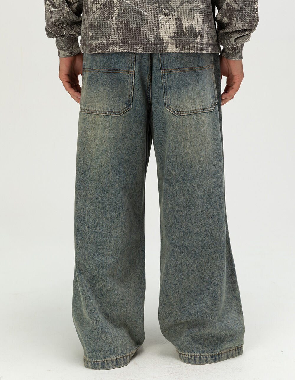 RSQ Mens Ultra Baggy Jeans - ACID WASH | Tillys