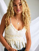 RSQ Womens Lace Ruffle Cami image number 1