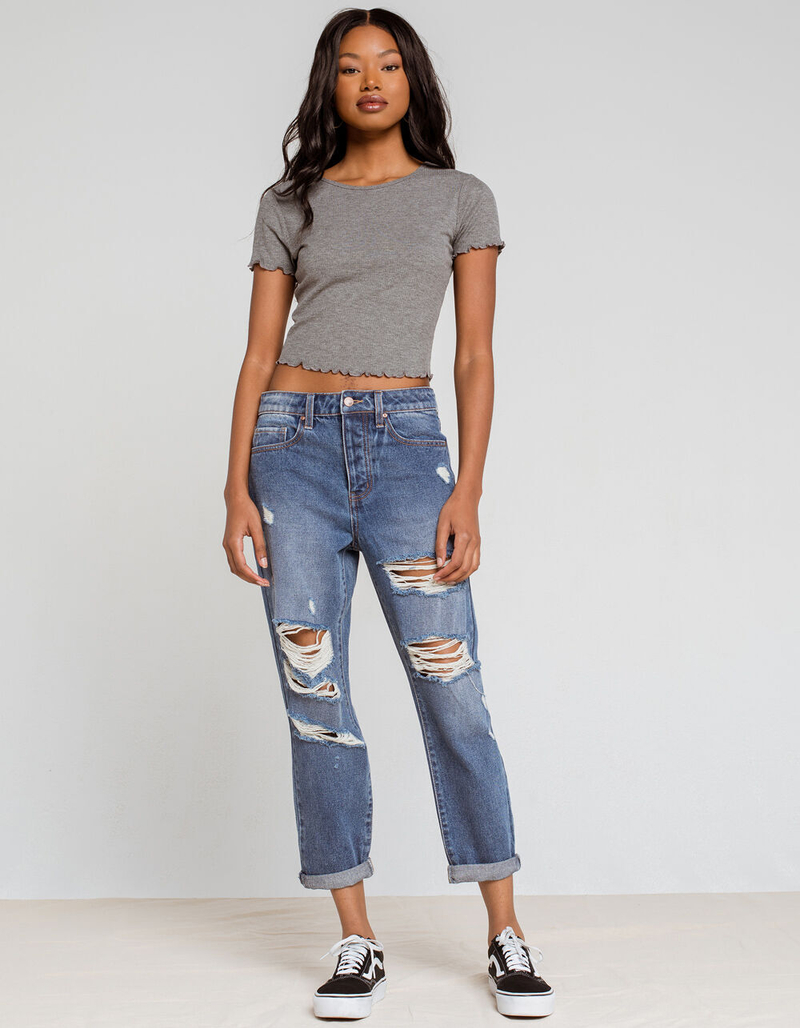 RSQ Womens Boyfriend Jeans image number 4