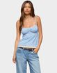 EDIKTED Jorja Lacey Babydoll Henley Top image number 1