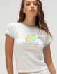 FULL TILT Lisbon Womens Ringer Tee image number 1