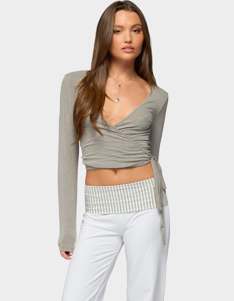 EDIKTED Malenna Wrap Top image number 0