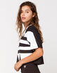 ADIDAS Large Logo Black Womens Crop Tee image number 2