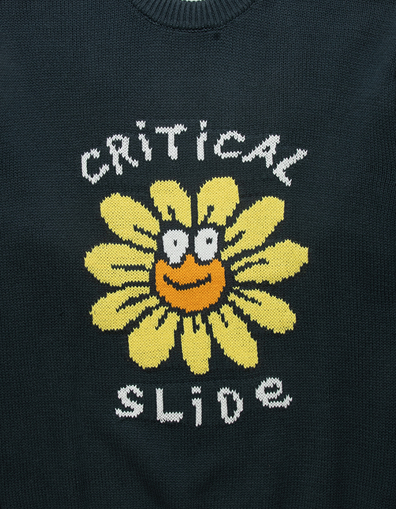 THE CRITICAL SLIDE SOCIETY Smile Mens Crewneck Knit Sweater image number 1