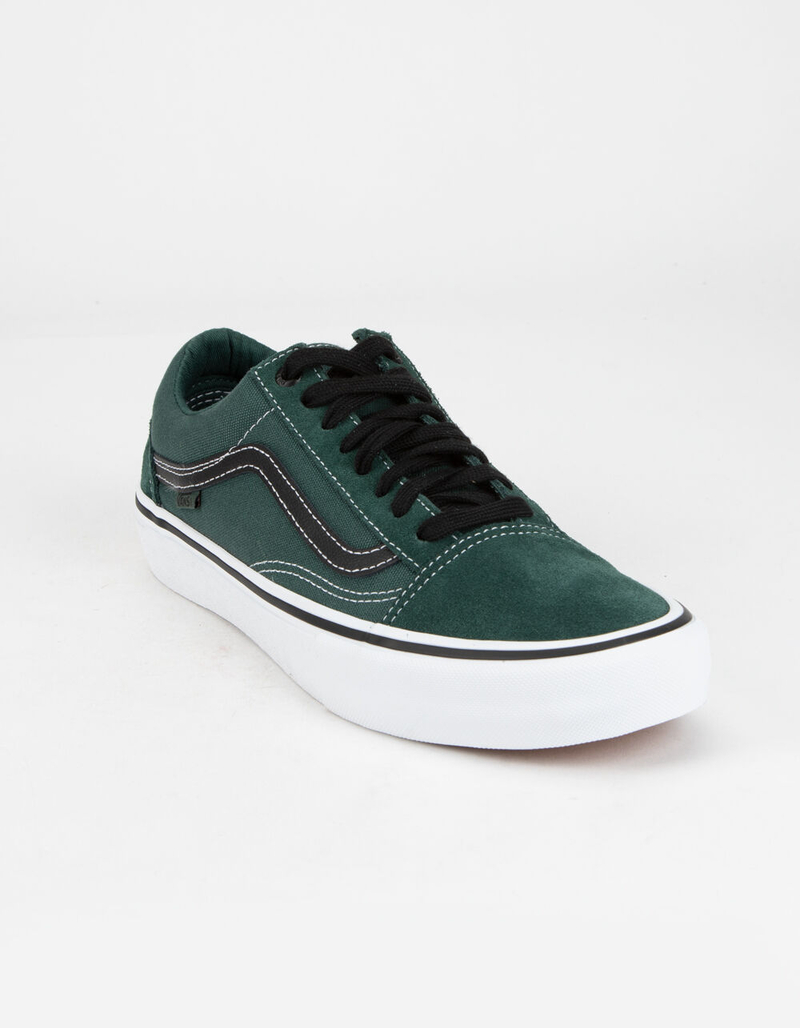VANS Old Skool Pro Mens Green & Black Shoes image number 1