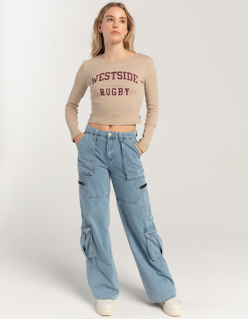 FIVESTAR GENERAL CO. Poorboy Womens Long Sleeve Baby Tee image number 1