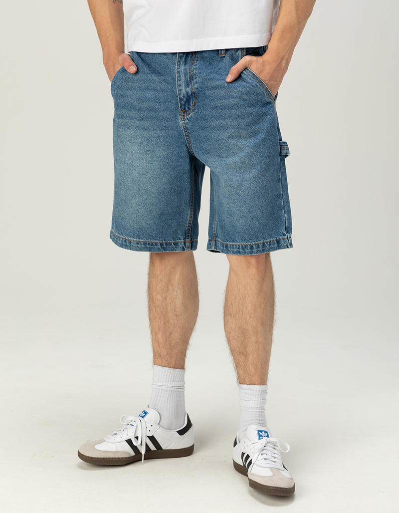 RSQ Mens Loose Embroidered Carpenter Jorts image number 2