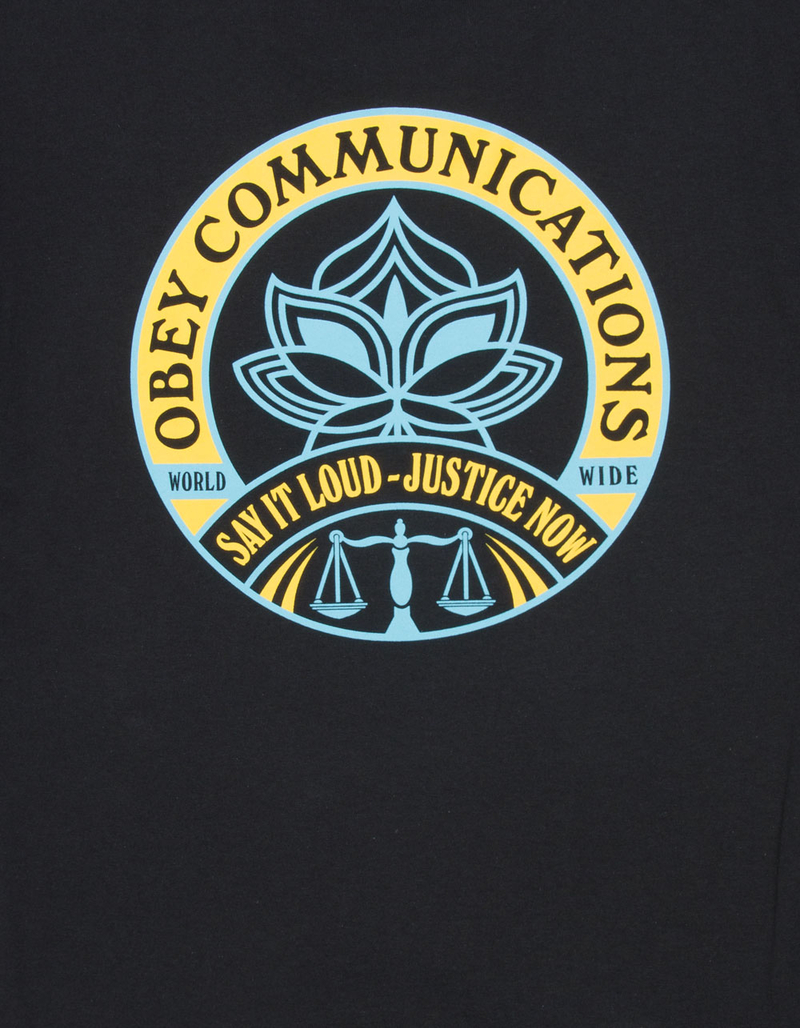 OBEY Say It Loud Lotus Mens Tee image number 2